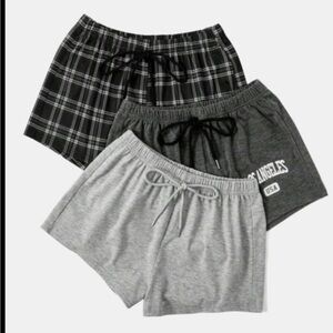 3-Pack Lounge / Sleep Shorts – Size L